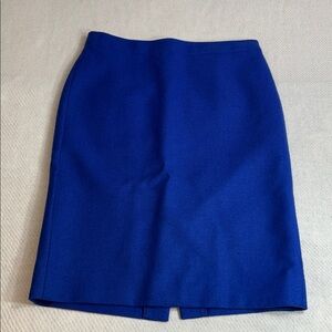 J. Crew Royal Blue Pencil Skirt